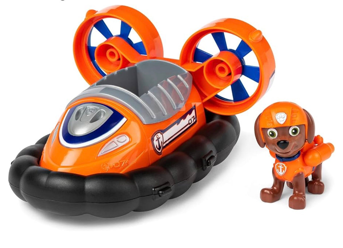 Paw Patrol, Zuma’s Hovercraft Vehicle with Collectible Figure, for Kids Aged 3 Years and Over