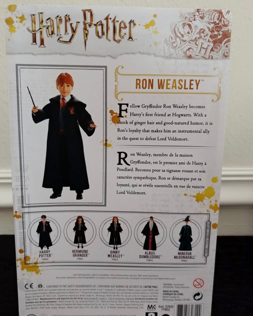 2018 HARRY POTTER WIZARDING WORLD RON WEASLEY DOLL *Free Shipping*