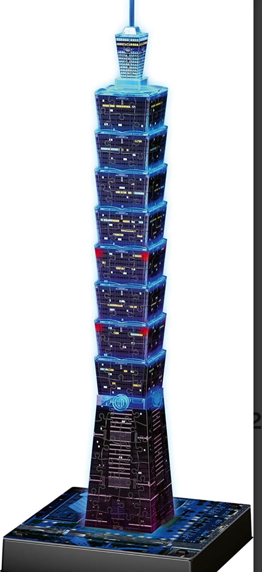 Ravensburger 3D Puzzle Night Edition 216 Pcs Taipei 101 11149