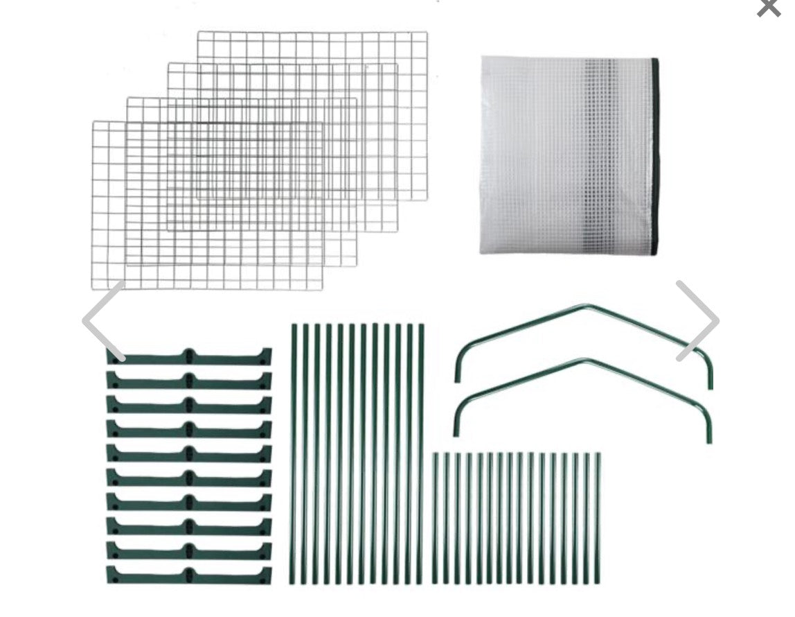 Parkside Plastic film greenhouse 49x69x160 cm with 4 levels, stable propagation house with 120gsm PE mesh film, roll-up door, steel frame & plug-in system for balcony and garden