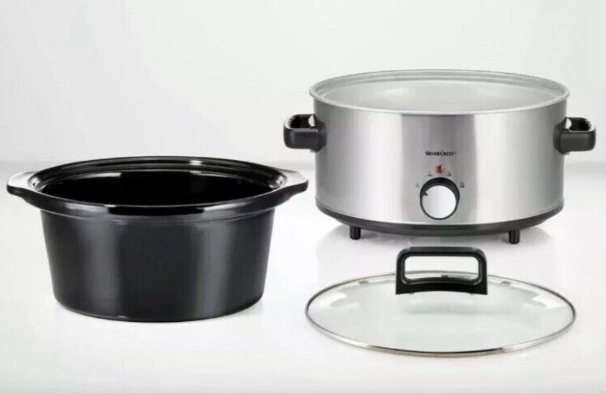 SILVERCREST KITCHEN TOOLS Mijoteuse Électrique — 3.5 L Slow Cooker, 3 Heat Settings, 170–200 W