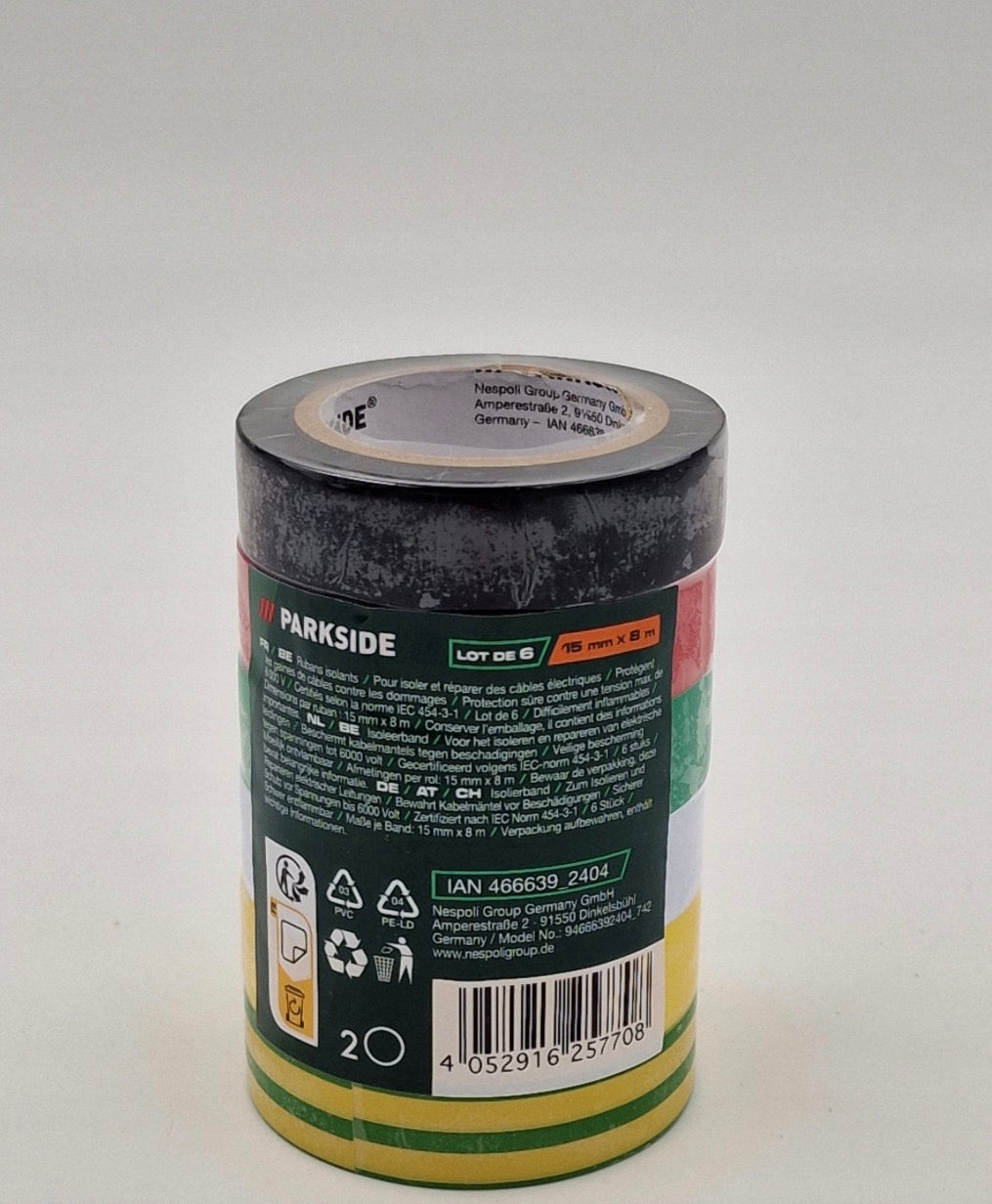 PARKSIDE SET OF INSULATING TAPES 6 PCS.x10 packet