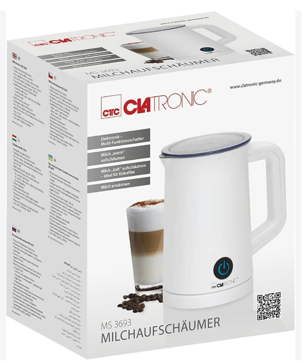 Clatronic MS 3693 – Milk Frother (AC, 600 W, 50/60, 220 – 240, 740 g)