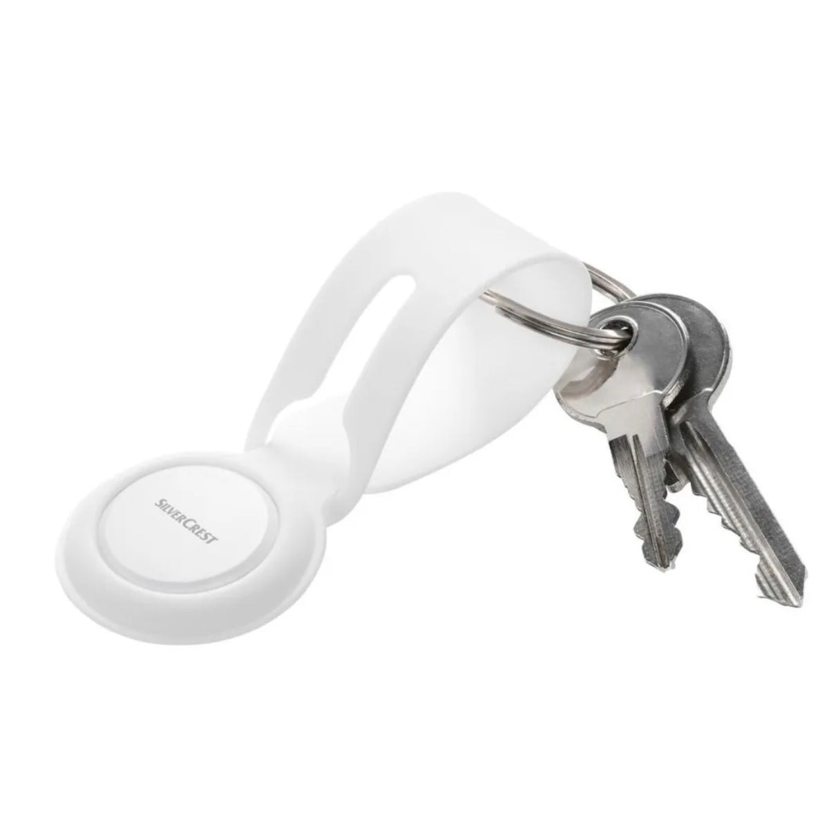 SILVERCREST Smart Tag Finder with Silicone Holder (White)