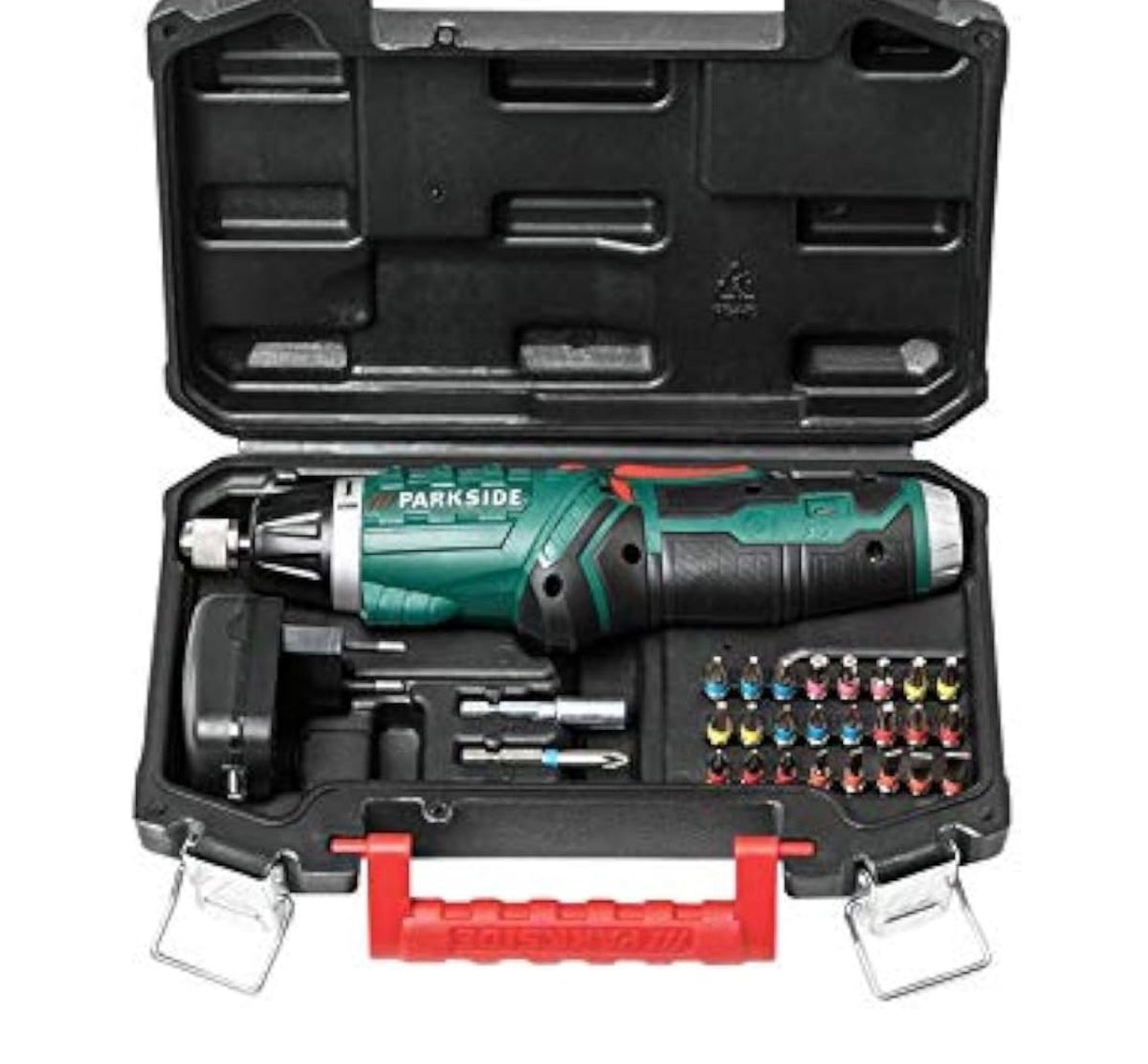 Brand: Parkside
4.0
4.0 out of 5 stars
(38)
PARKSIDE PSSA 4 A1 Cordless Screwdriver | LED Light | USB Charger | Case + Bit Accessories