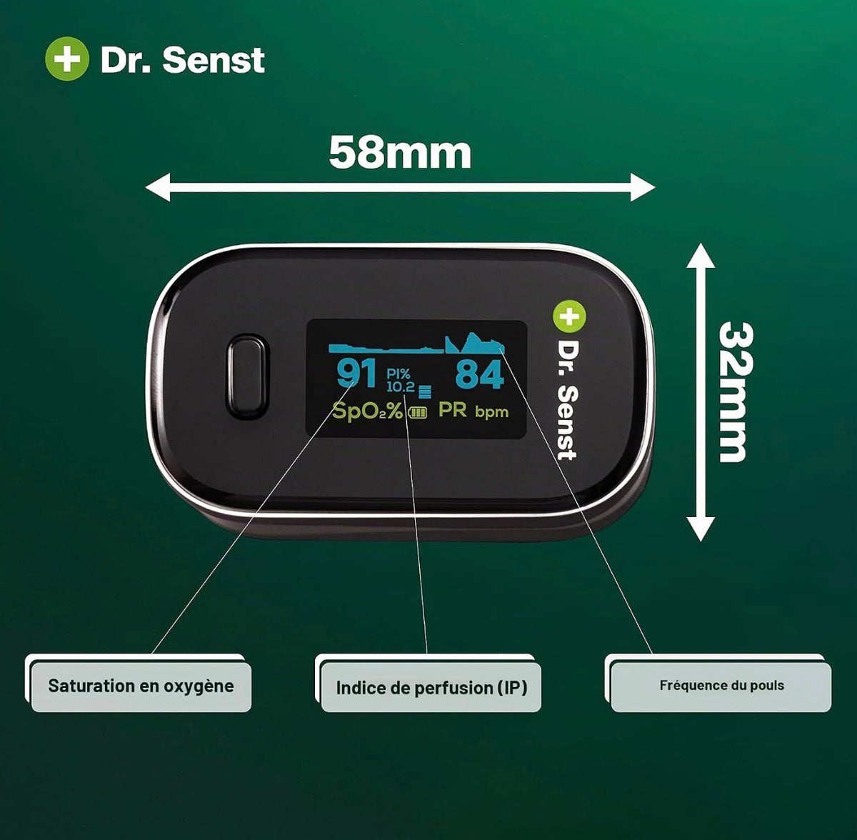 Brand: Dr. Senst
Pulsoximeter (YK-80B