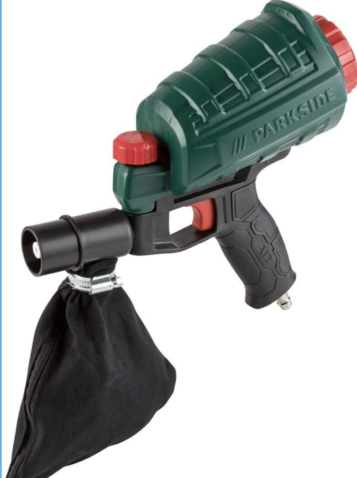 Brand: Kompernass Parkside
Pneumatic sandblasting gun for removing paint, varnish, rust and stubborn dirt. Large filler neck suitable for all common sand with a grain size of (40-60 grit)