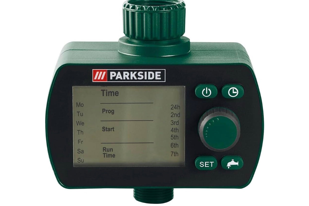 Parkside Irrigation System with 6 Programmes for Running Water Taps, Batteries Included