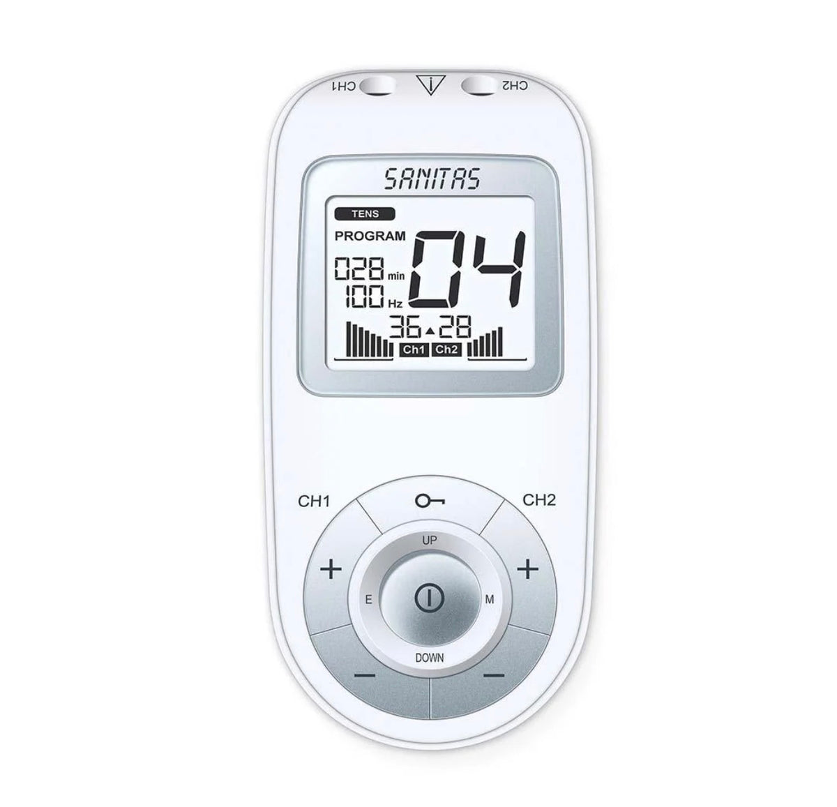Sanitas Digital EMS & TENS Unit | Pain Relief & Muscle Stimulation | Includes Electrodes | SEM 43