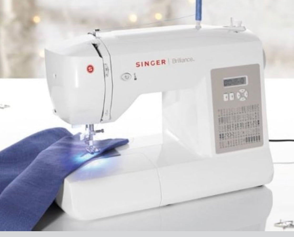 Brand: Singer
Singer 6180 Brilliance Computerized Sewing Machine, 80 Built-In Stitches, Adjustable Stitch Length and Width, 180 Stitch Application, Needle Threader, LCD Screen, Free Arm, and Reverse