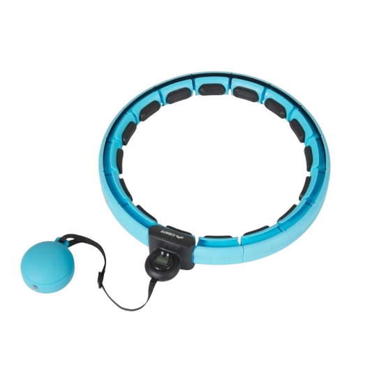 Crivit Weighted Hula Hoop — Adjustable Fitness Hoop with Ball
