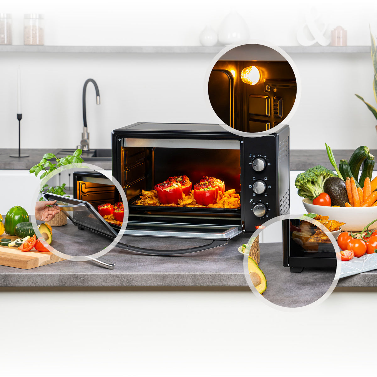 Mini Oven 35 L, Energy-Efficient, with Convection