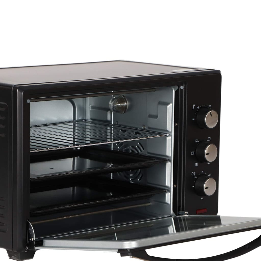 Brand: TZS First Austria
TZS First Austria 19 litre mini oven with 1380 W black – Heat up to 230 °C – Stepless temperature adjustment – 60 minute timer – Double glazed door – Mini