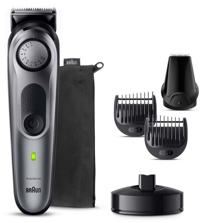 BRAUN
Braun Pro Beard Trimmer Series 7, with 8 Barbering tools