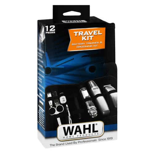WAHL HAIR TRAVEL CLIPPER KIT 12PCS TRIMMER 99621816