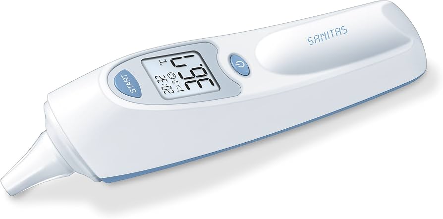 Sanitas Ear Thermometer, Fever Ear, Baby Thermometer, Multi-Infrared Thermometer, NEW