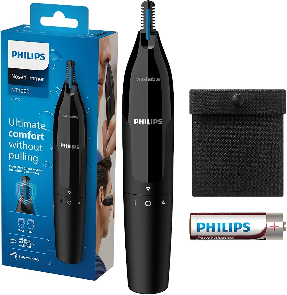 PHILIPS NT1650,Philips Nose & ear trimmer, Nose trimmer series 1000, BlacK,
