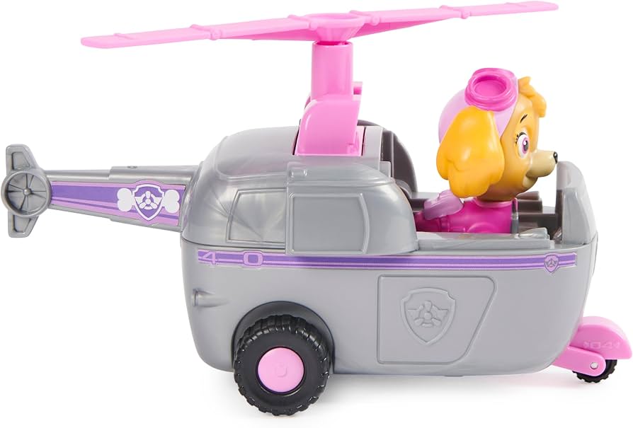 Paw Patrol - Vehicle Figure Stella - Car 15 cm Collectible Figurine Toy - Recycled Plastic Toy - Children's Car - Children's Toy 3 Years and Above