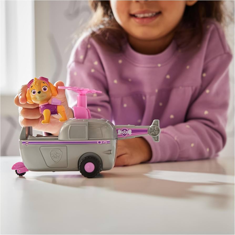 Paw Patrol - Vehicle Figure Stella - Car 15 cm Collectible Figurine Toy - Recycled Plastic Toy - Children's Car - Children's Toy 3 Years and Above