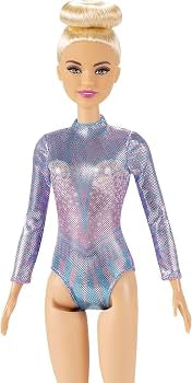 Barbie Rhythmic Gymnast Doll & Themed Accessories
Fashion Doll Wearing Leotard, 2 Clubs & Ribbon Accessory, Ages 3+