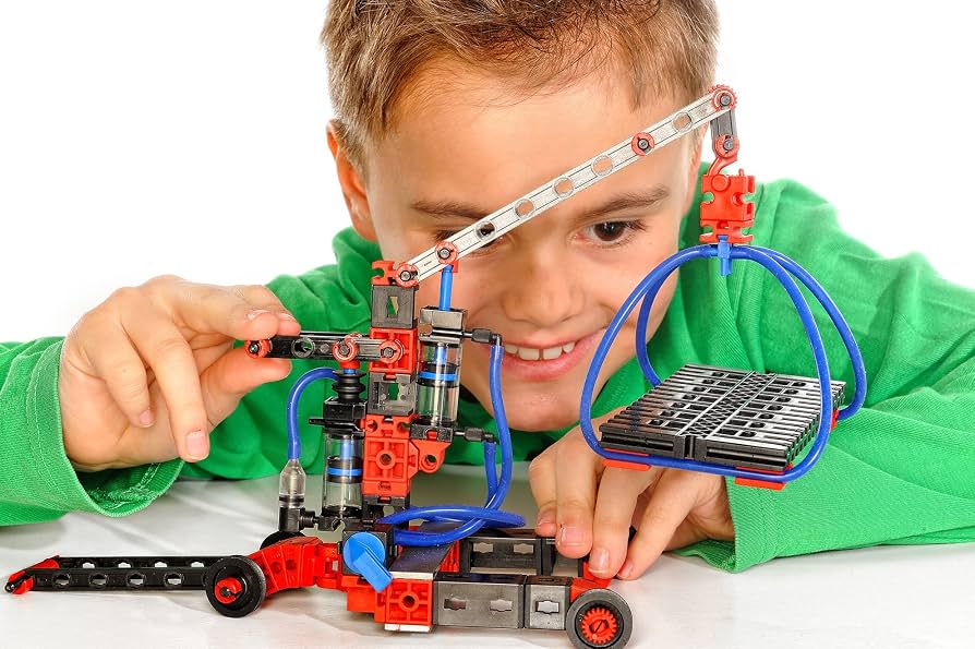 Fischertechnik 533874 "Profi-Pneumatic Power" Construction Set
Pneumatic construction kit 533874, realistic technology models for assembling and discovering, made in Germany