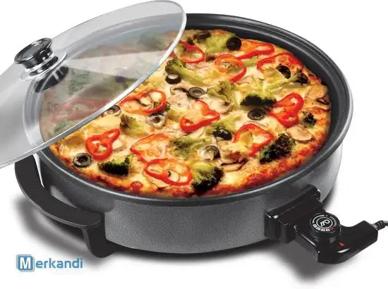 Pizza pan, Paellera, Electric Frying Pan, with Non-Stick Coating, with