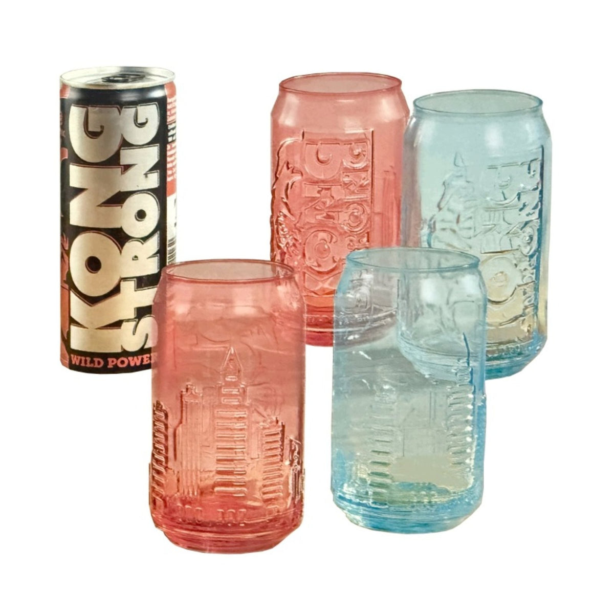 Kong Strong Retro Long Drink Glasses 350 ml – Set of 4