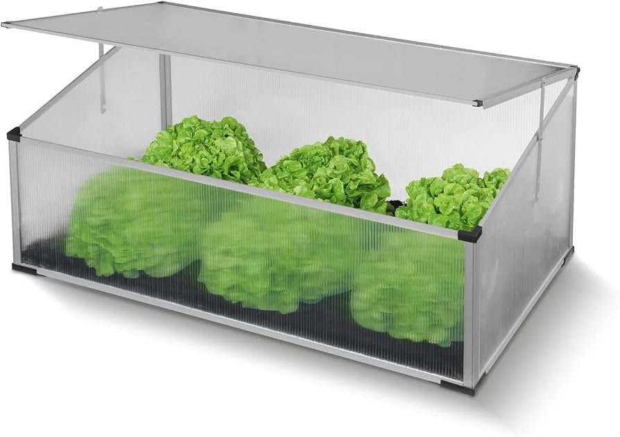 Parkside. Aluminium Cold Frame Greenhouse for Plants 100 x 60 cm