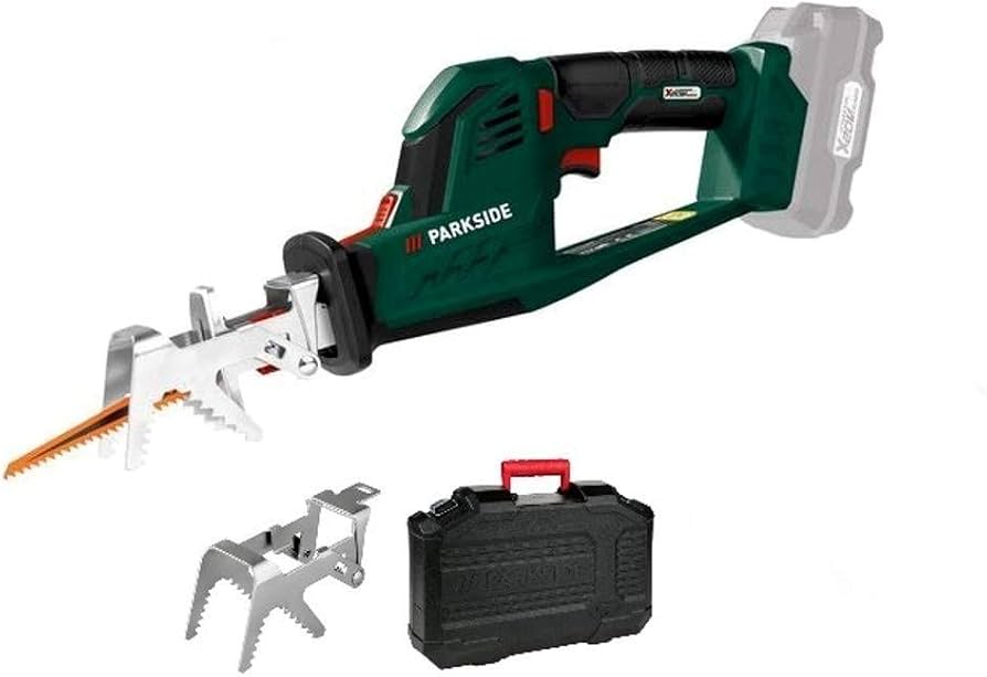Parkside Pasa 20-Li Cordless Reciprocating Saw with Continuous Stroke Control and Soft Grip +battery+charger