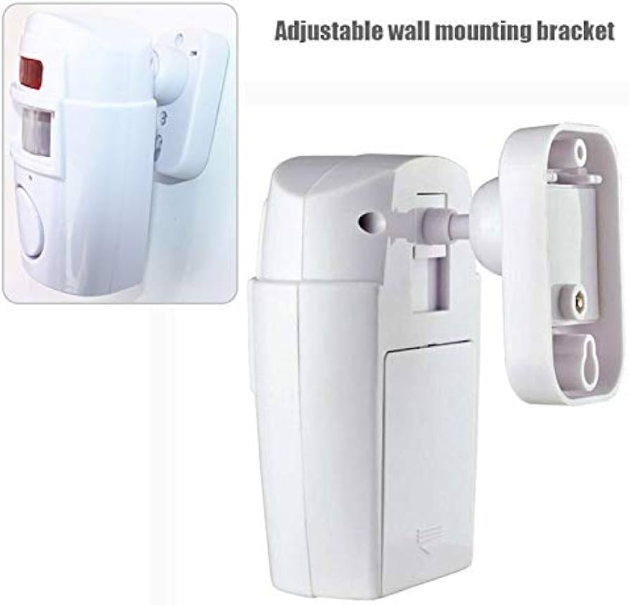Wireless PIR Motion Sensor Alarm with 2 Remote Controls, Home Security–Battery Powered-for Summer House Shed Garage Caravan Security