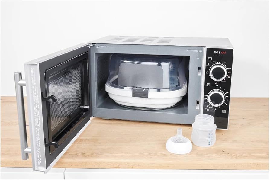 Lupilu Sterilasator + Accessories, Microwave-Safe, BPA-Free, Sterilise Baby Bottles