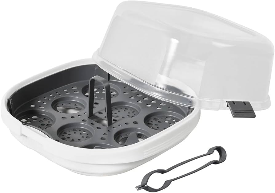 Lupilu Sterilasator + Accessories, Microwave-Safe, BPA-Free, Sterilise Baby Bottles