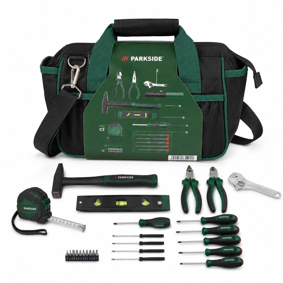 Parkside 23 Piece Tool Kit Set In A Practical Tool Bag DIY Household Handy Man