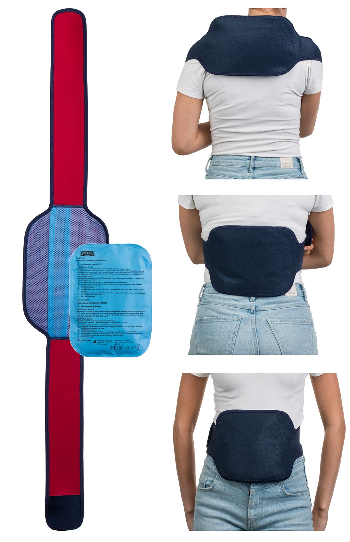 Sensiplast Lower Back Compress 18x25.5cm Blue 32000000215914