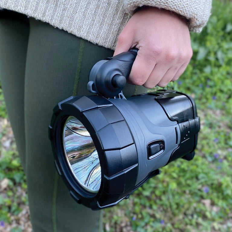 Rechargeable Candle Power AC DC Solar LED High Powered Spotlight Torch Omega New