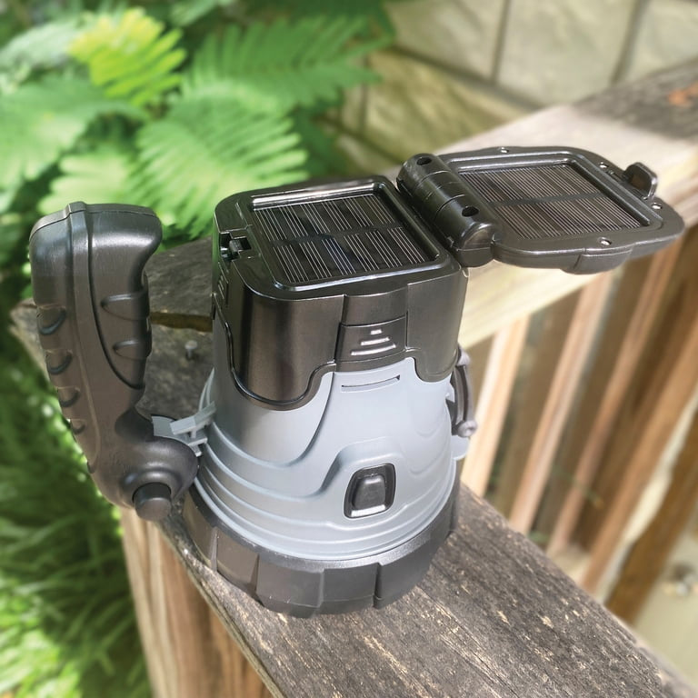 Rechargeable Candle Power AC DC Solar LED High Powered Spotlight Torch Omega New