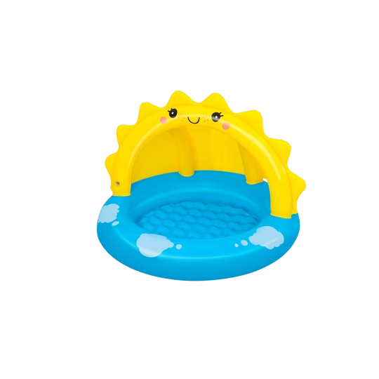 Bestway Sunny Days Shaded Kiddie Pool — Inflatable Baby Pool with Sun Canopy