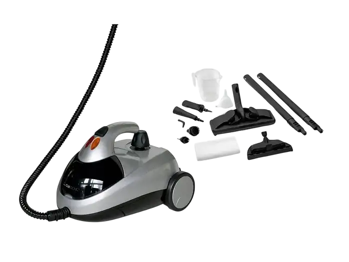 Clatronic Steam Cleaner — 1500 W, 4 Bar, Chemical-Free Cleaning with Full Accessory Set