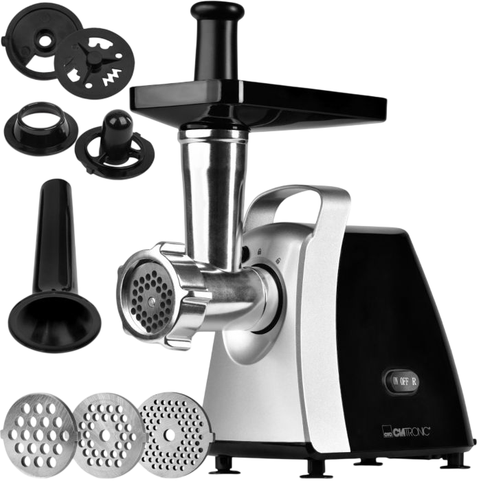 Clatronic Electric Meat Grinder — 1000 W Max, Metal Housing & 3 Steel Cutting Discs