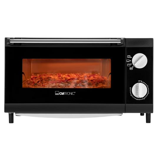 Clatronic Multi Pizza Oven — 12 L Capacity, 60-Minute Timer, Fits 26 x 25 cm Pizza