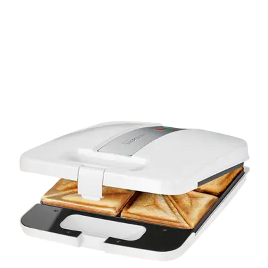 Clatronic Sandwich Toaster — 4 Slices, Triangular Plates with Stainless Steel Inlay