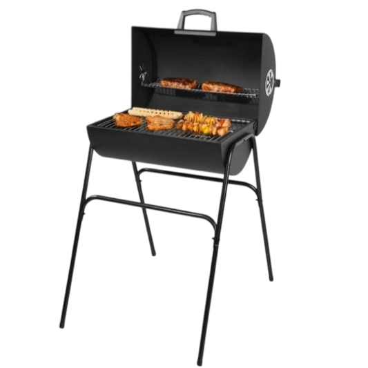Countryside Let's BBQ Barrel Charcoal Barbecue — with Lid