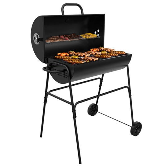 Countryside Let's BBQ Barrel Charcoal Barbecue — with Lid