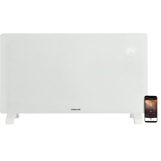 CREATE Warm Crystal Glass Convector Heater with WiFi