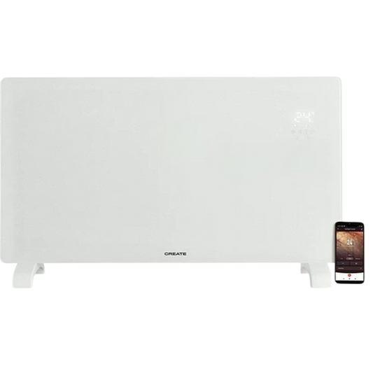 CREATE Warm Crystal Glass Convector Heater with WiFi