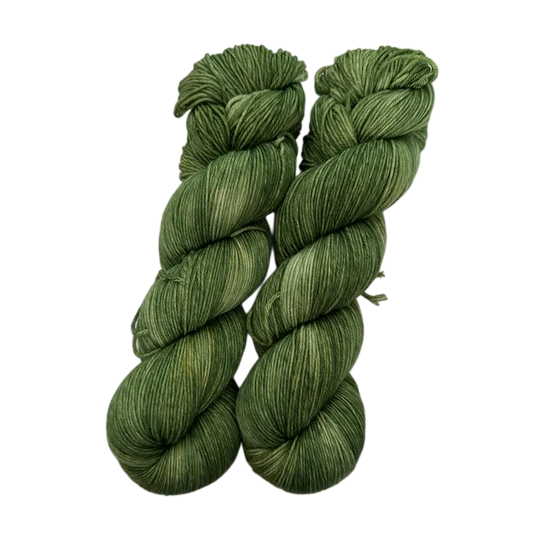 Crelando "Nicole" Effect Knitting Yarn 200 g — Olive Green, approx. 340 m, Aran Weight
