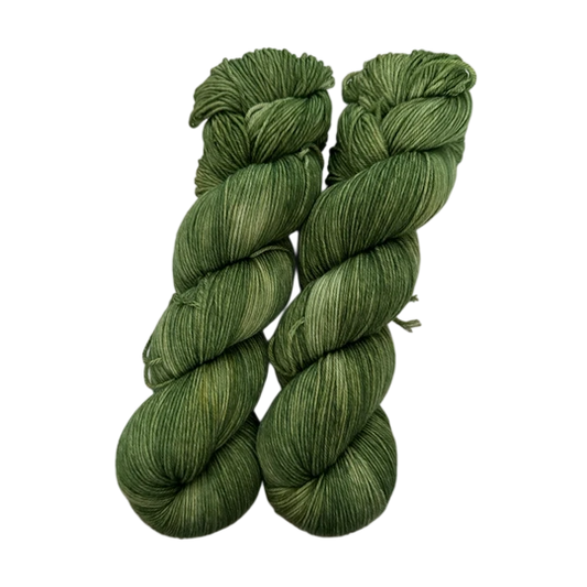 Crelando "Nicole" Effect Knitting Yarn 200 g — Olive Green, approx. 340 m, Aran Weight