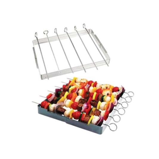 Grill Meister Barbecue Skewers (7-Piece Set with Frame)