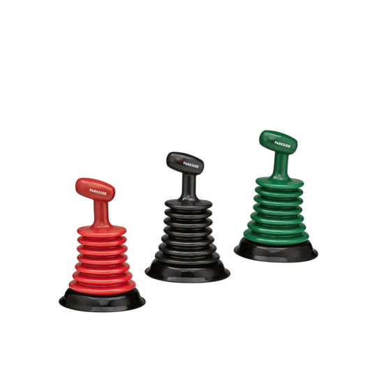 PARKSIDE Mini Ventouses — Set of 3 Mini Plungers for Sinks, Basins, Showers and Baths