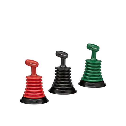 PARKSIDE Mini Ventouses — Set of 3 Mini Plungers for Sinks, Basins, Showers and Baths